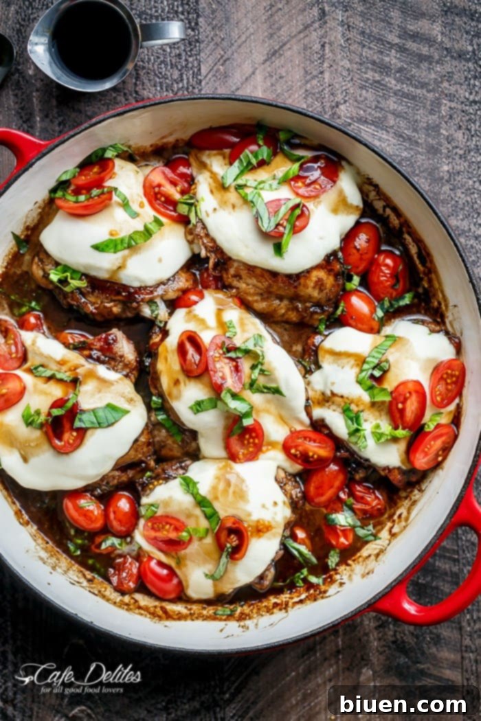 Balsamic Glazed Caprese Chicken