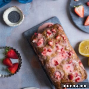 Bright Strawberry Lemon Poppy Seed Loaf 6 Strawberry Lemon Poppy Seed Bread