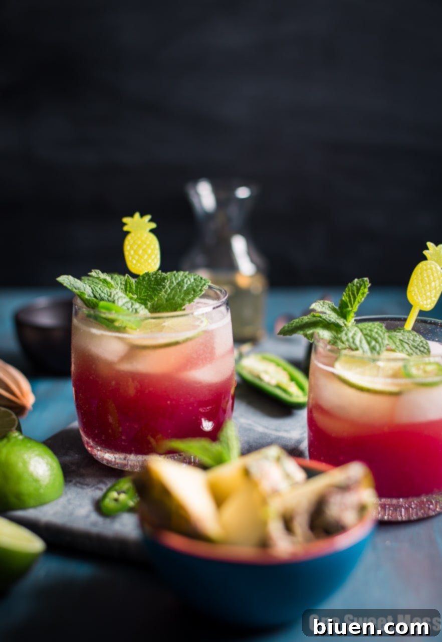 Cranberry Pineapple Jalapeno Margarita