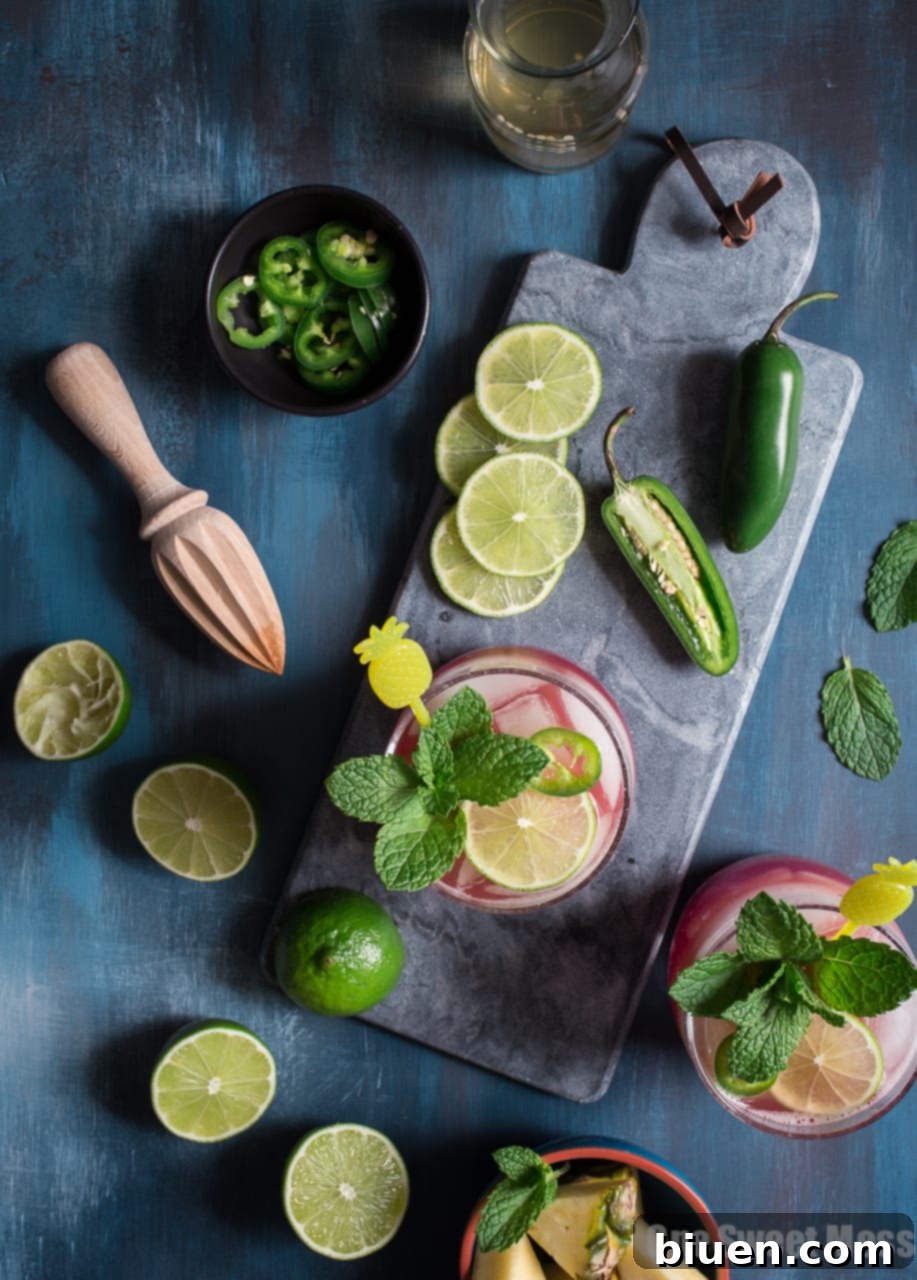 Cranberry Pineapple Jalapeno Margarita