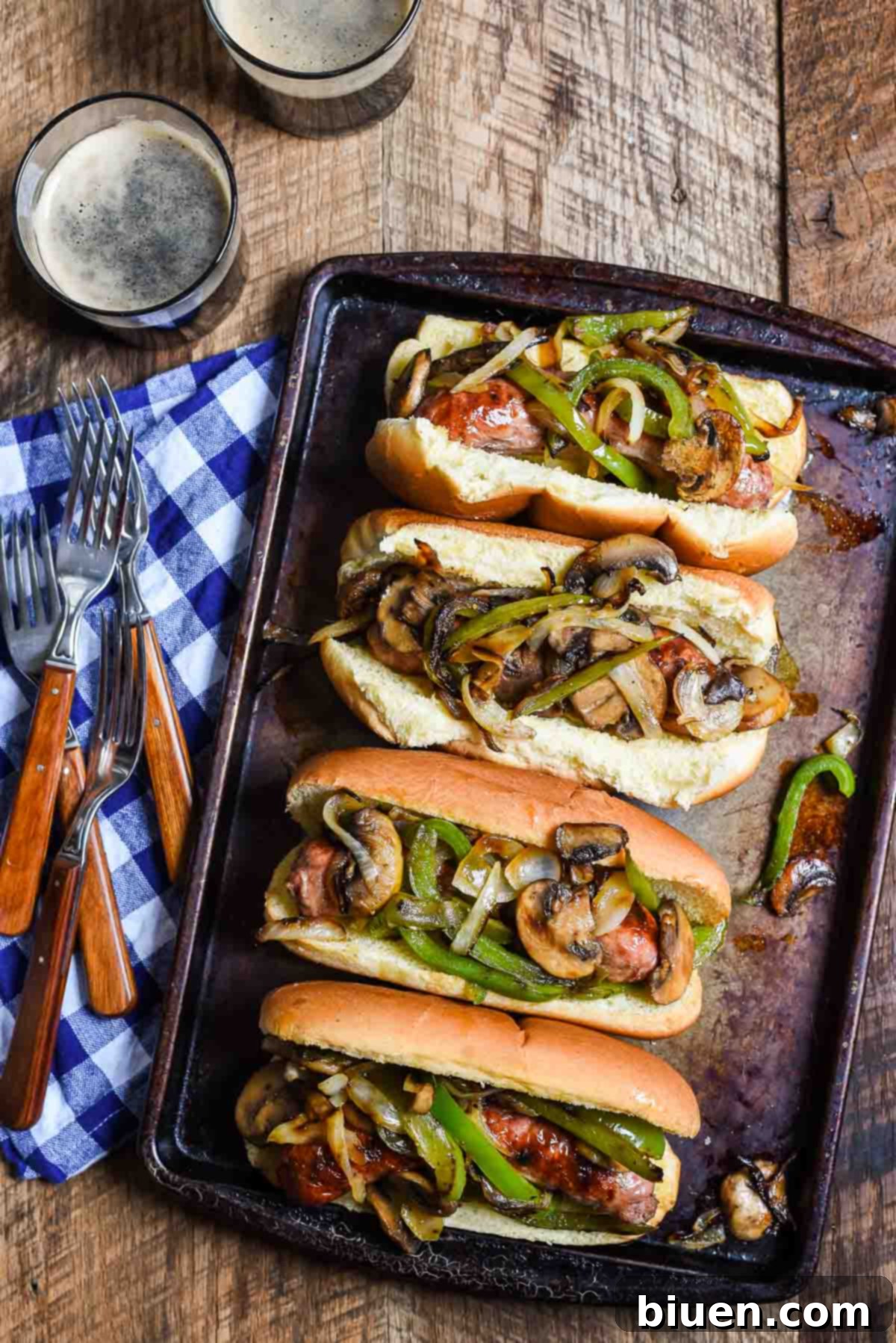Philly Cheese Brats