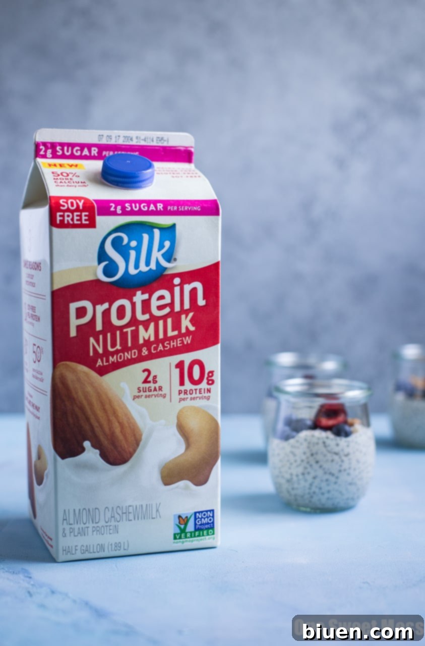 This Very Vanilla Chia Pudding is gluten-free, vegan-friendly, naturally sweetened, and high in protein. It's a great on-the-go healthy breakfast option.