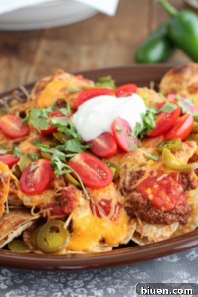 Loaded Nachos with Homemade Chili Sauce