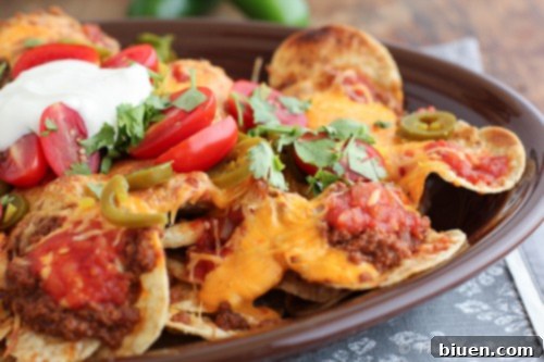 Loaded Nachos with Homemade Chili Sauce