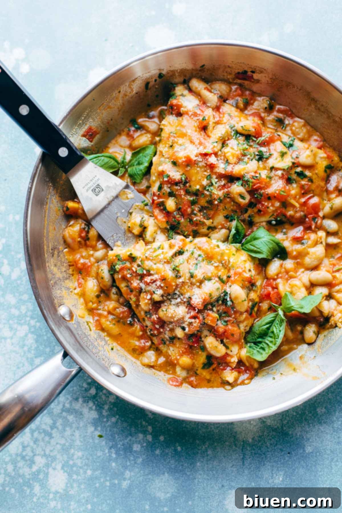 What's Cooking This Week June 19th 3 Garlic Basil White Fish Skillet with Tomato Butter Sauce