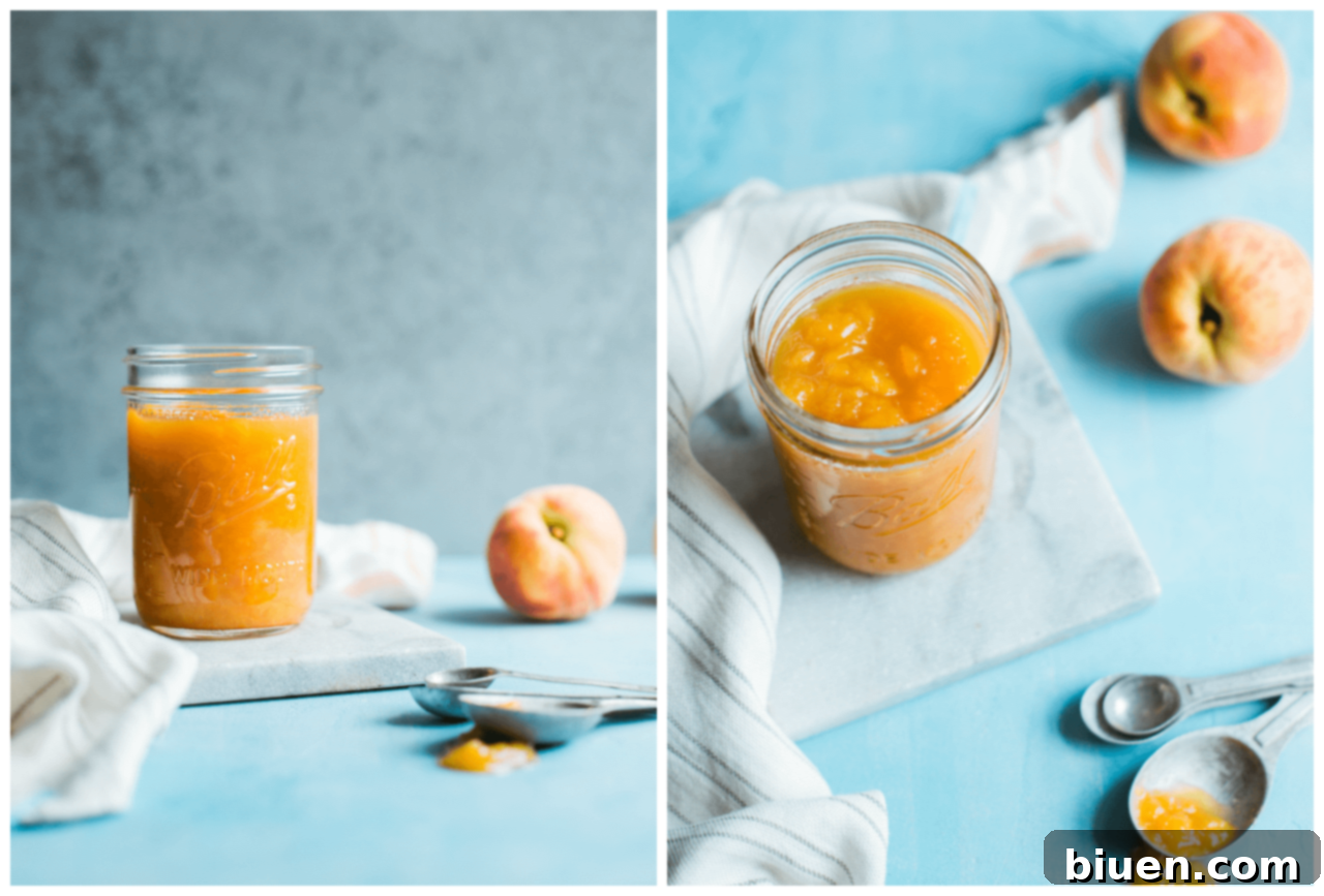 Peach Bourbon Compote