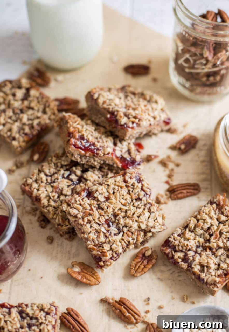 Strawberry Almond Butter Crumb Bars {Gluten-free, Vegan, Naturally Sweetened}