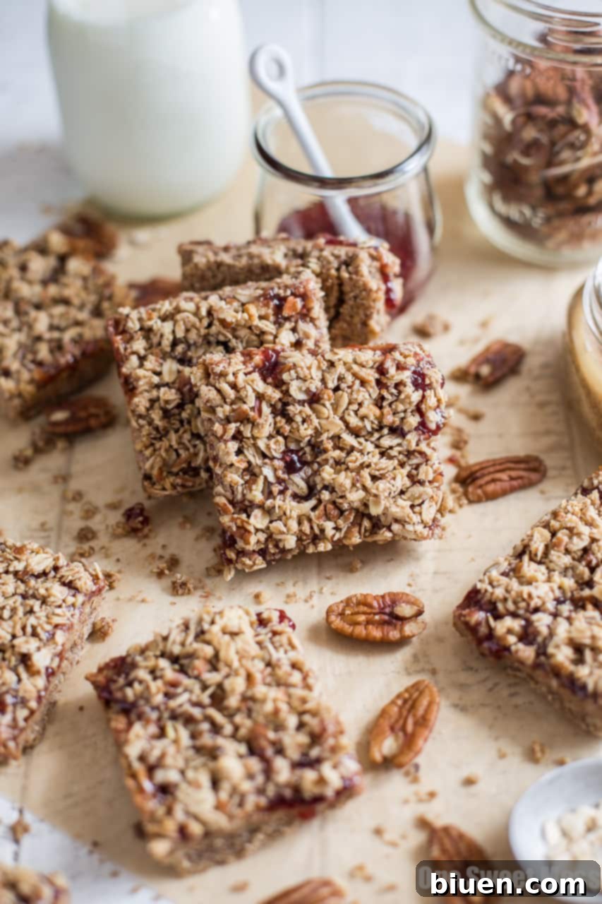 Strawberry Almond Butter Crumb Bars {Gluten-free, Vegan, Naturally Sweetened}