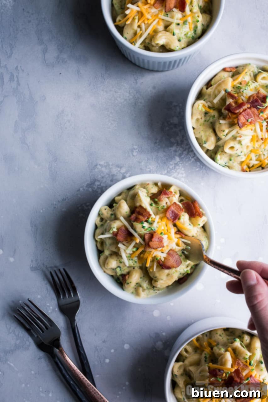 Bacon Broccoli Mac and Cheese - This budget friendly meal will happily feed a family of four for $10
