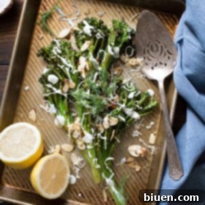 Crisp Roasted Broccolini with Tangy Dill Yogurt 7 Roasted Broccolini with Dill Yogurt Sauce