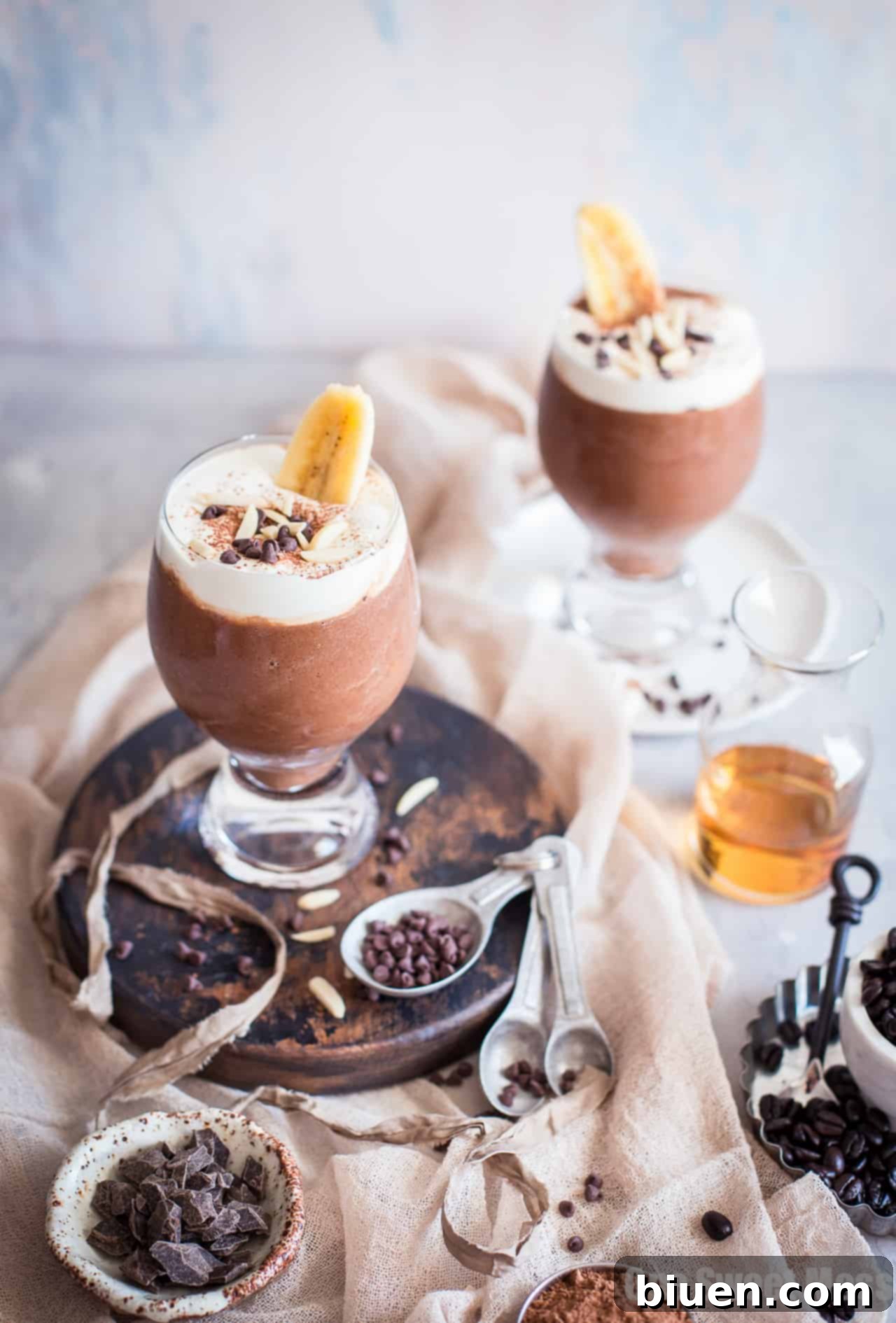 Dirty Banana Cocktail: This frozen cocktail is a creamy blend of chocolate, bananas, and espresso.