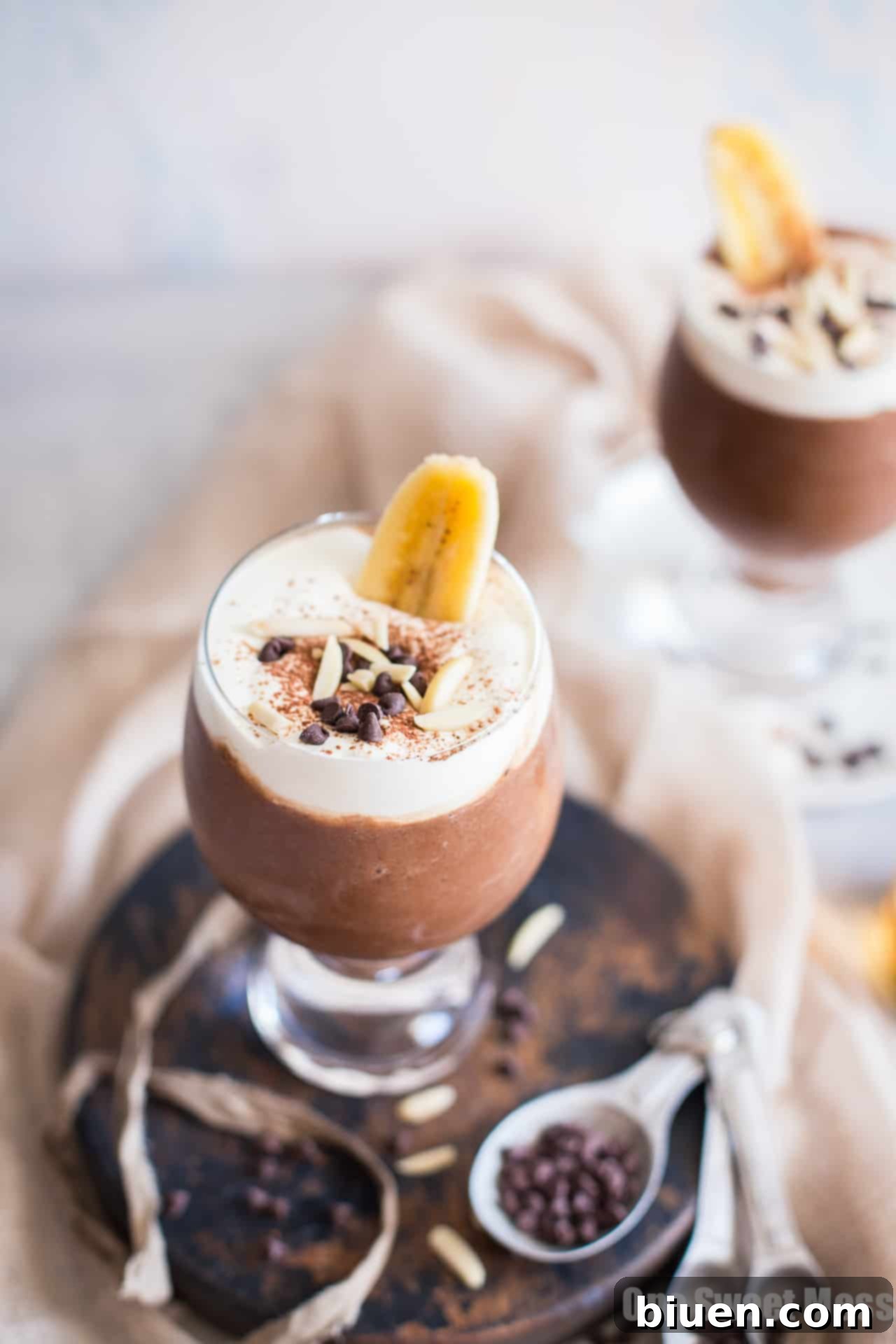 Dirty Banana Cocktail: This frozen cocktail is a creamy blend of chocolate, bananas, and espresso.