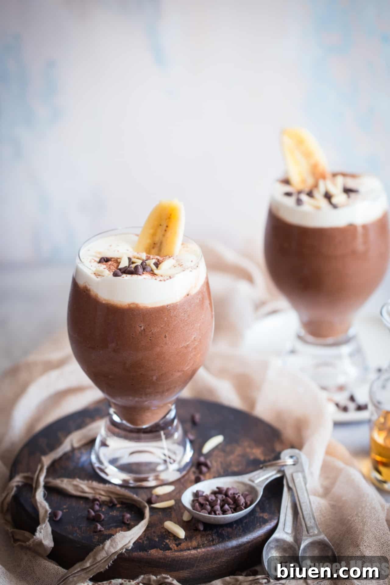 Dirty Banana Cocktail: This frozen cocktail is a creamy blend of chocolate, bananas, and espresso.