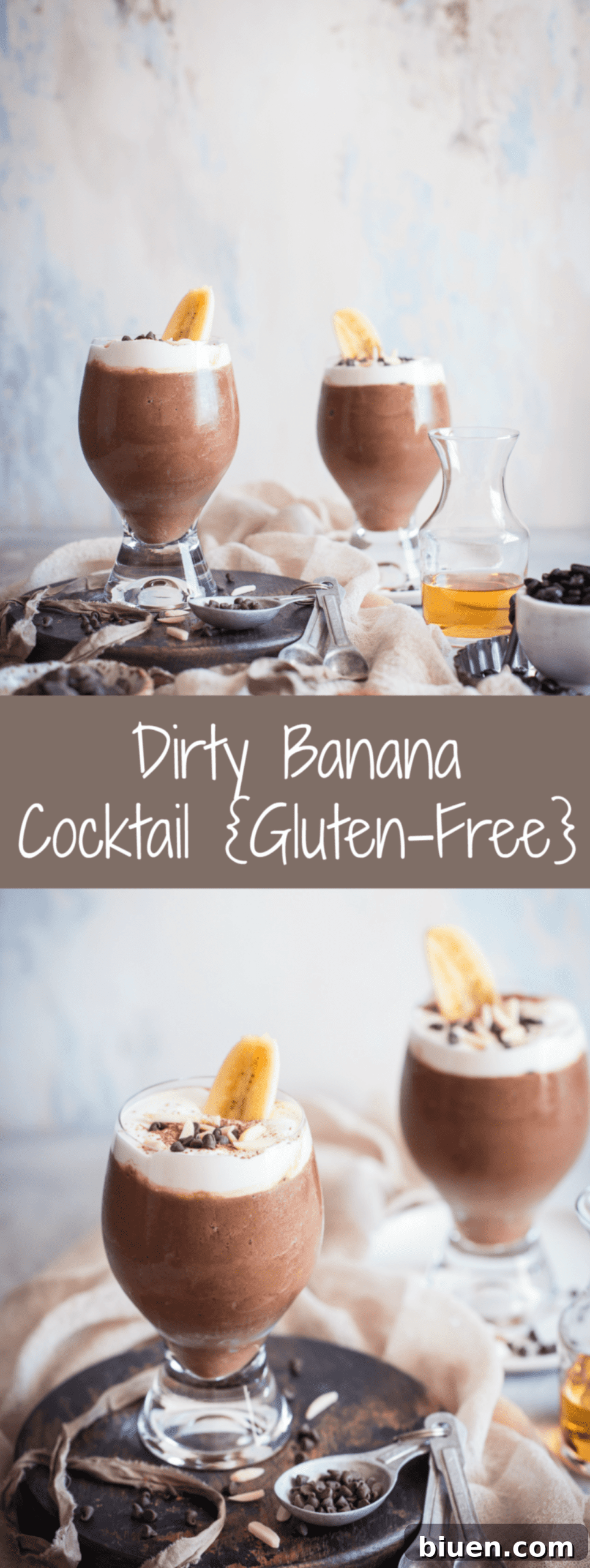 Dirty Banana Cocktail: This frozen cocktail is a creamy blend of chocolate, bananas, and espresso.