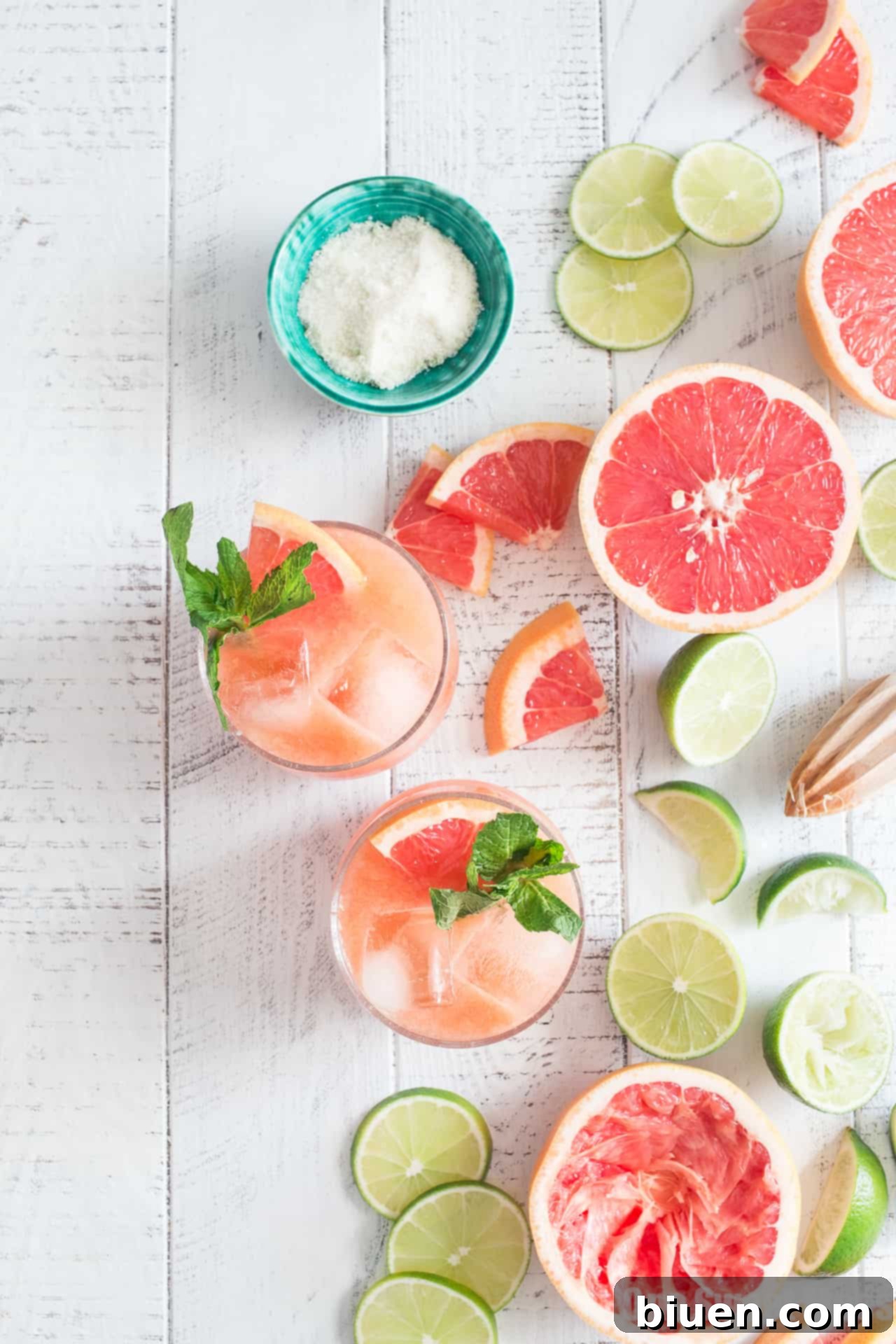 Paloma Cocktail: This citrus infused, tequila-spiked cocktail is deliciously satisfying. 