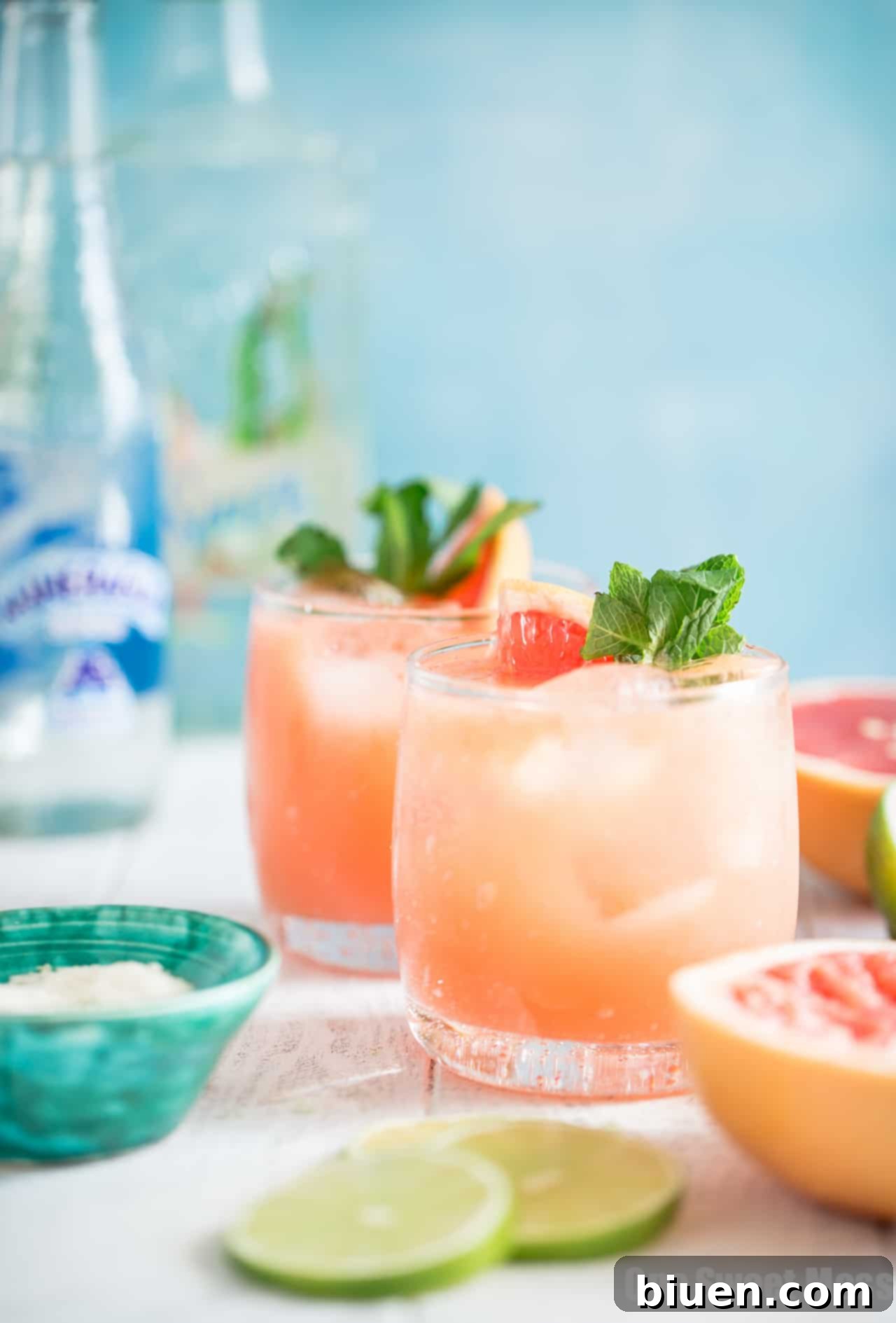 Paloma Cocktail: This citrus infused, tequila-spiked cocktail is deliciously satisfying. 