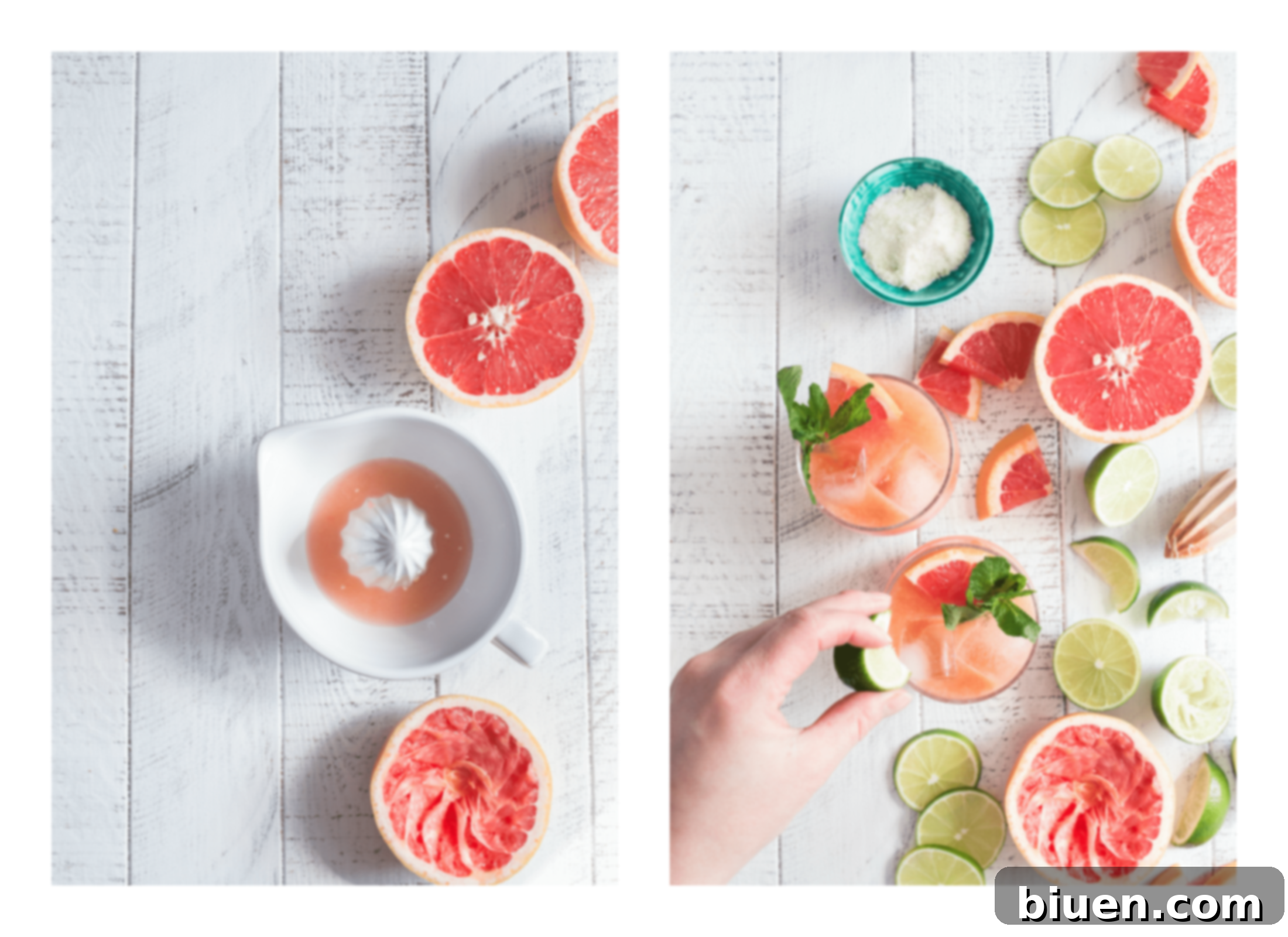 Paloma Cocktail: This citrus infused, tequila-spiked cocktail is deliciously satisfying. 