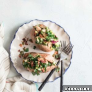 Grilled Chicken and Sweet Kale Stuffed Sweet Potatoes 10 Grilled Chicken & Sweet Kale Salad Stuffed Sweet Potatoes, a healthy and easy dinner idea.