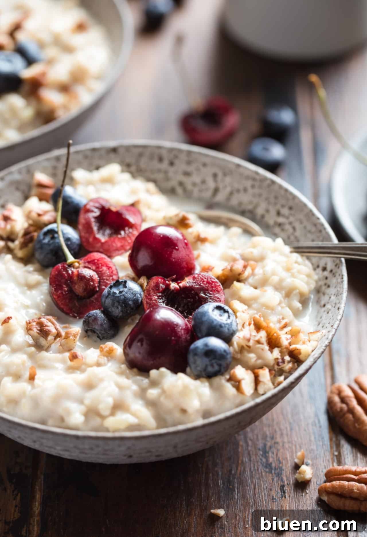 Brown Rice Breakfast Pudding {Gluten-Free, Vegan & Naturally Sweetened}