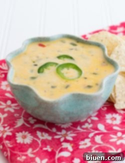 Spicy Queso Blanco recipe card image.