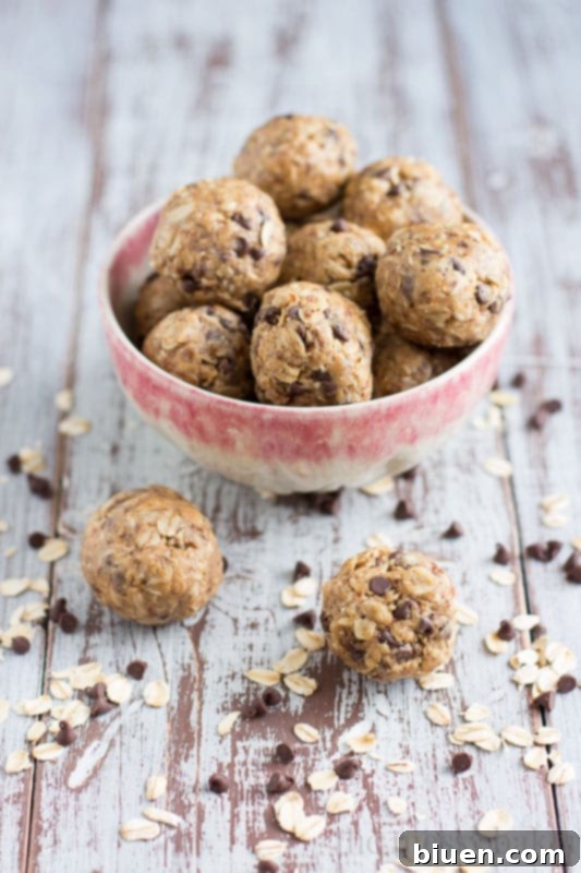 Mixing ingredients for Peanut Butter Oat Balls