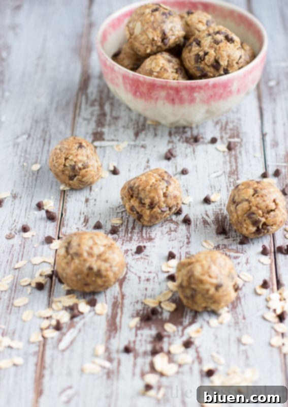 Peanut Butter Oat Balls on a plate
