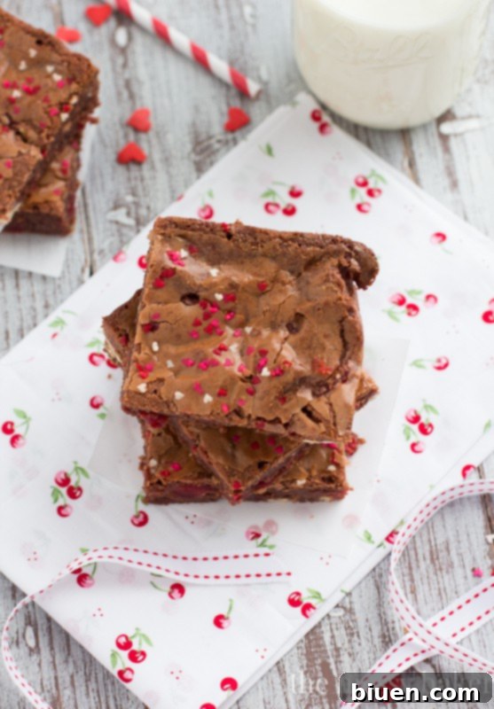 Best Chocolate Cherry Brownie Recipe | Easy Dessert