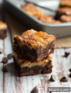 Decadent Turtle Cheesecake Swirl Brownies 10 img 5062 9