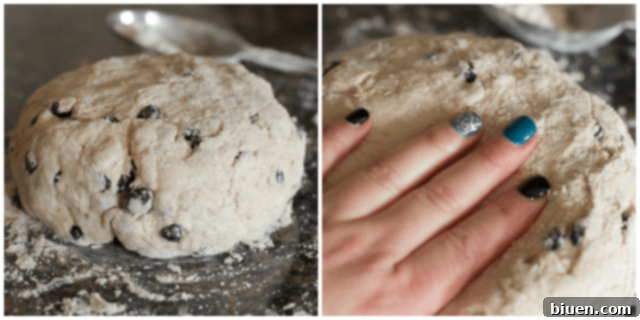 Honey Wheat Blueberry Bagel dough rising in an oiled bowl covered with a towel
