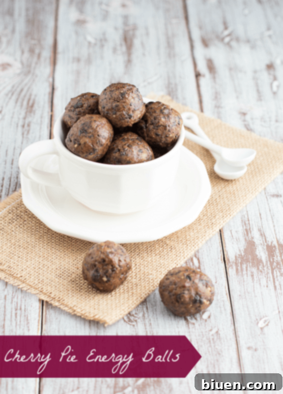 Cherry Pie Energy Balls - Wholesome and Easy to Make