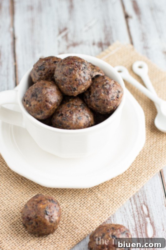 Cherry Pie Energy Balls - Creamy, crunchy, and satisfying