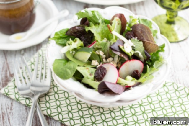 Crunchy Fennel Radish Medley with Cherry Balsamic Glaze 10 Overhead view of Fennel & Radish Salad with Cherry-Balsamic Vinaigrette