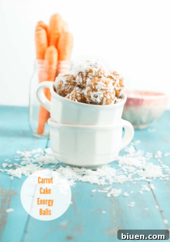 Carrot Cake Energy Balls | A healthy, no-bake snack recipe