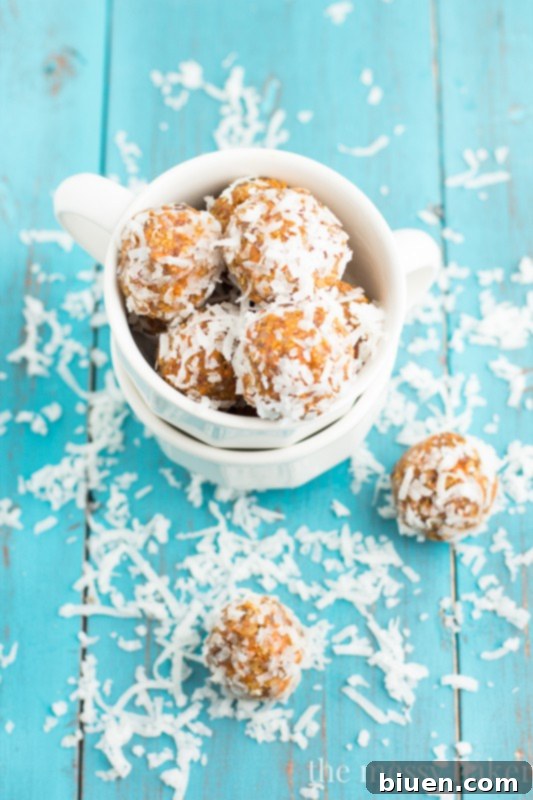 Carrot Cake Energy Balls - perfect for a quick and nutritious snack