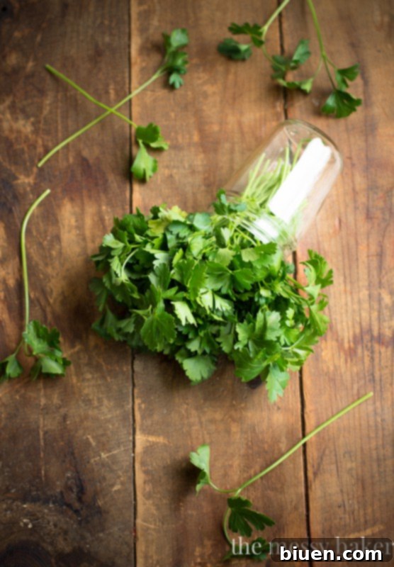 Close-up of Homemade Buttermilk Ranch Dressing with Herbs