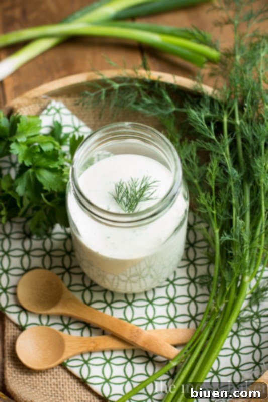 Buttermilk Ranch Dressing in a Jar