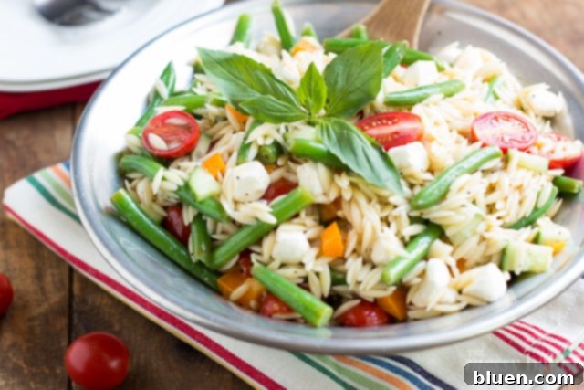 Summer Orzo Pasta | www.themessybakerblog.com