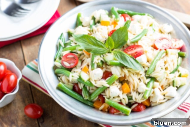 Summer Orzo Pasta | www.themessybakerblog.com