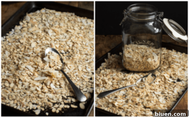 Toasted Coconut Muesli served in a bowl