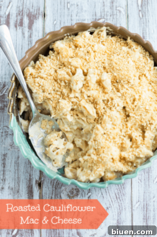 Golden Roasted Cauliflower Mac and Cheese 2 Roasted Cauliflower Mac & Cheese | www.themessybakerblog.com