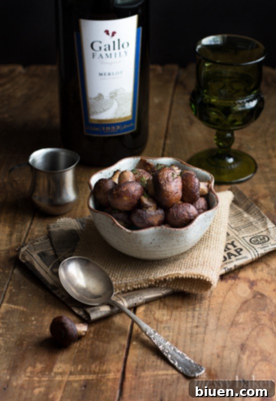 Savory Grilled Mushrooms with Merlot Reduction - Perfect Summer Side Dish