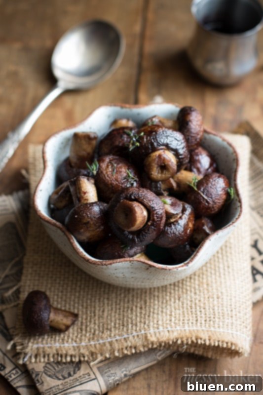 Delicious Grilled Mushrooms with Merlot Reduction for a BBQ