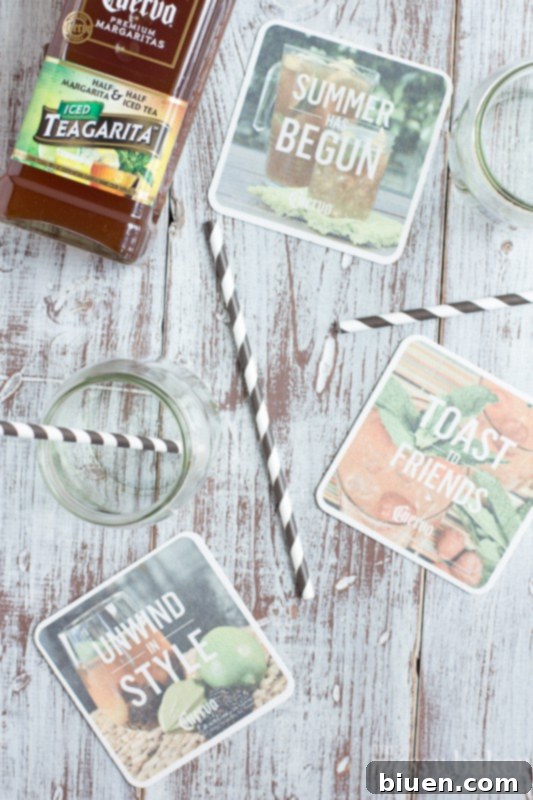 Jose Cuervo Teagarita: Does Tequila and Tea Belong Together 4 Glasses filled with Jose Cuervo Teagarita, garnished with fresh lime on a party table