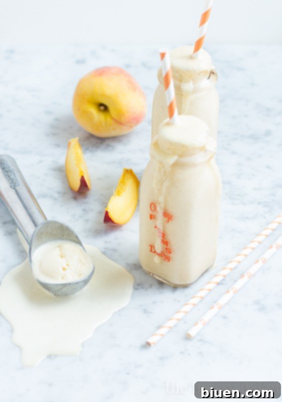The secret ingredient: Snickerdoodle cookies in a Peach Pie Milkshake
