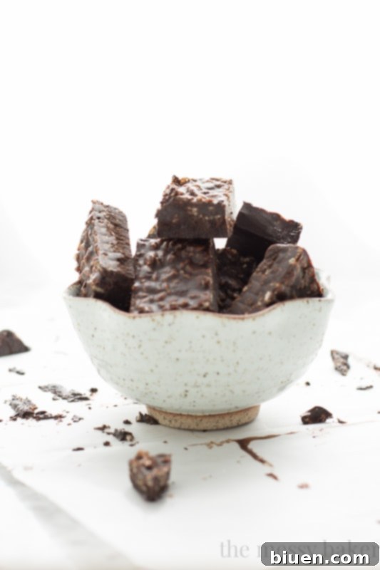 Carob Peanut Butter Freezer Fudge {Gluten-Free + Vegan} | www.themessybakerblog.com