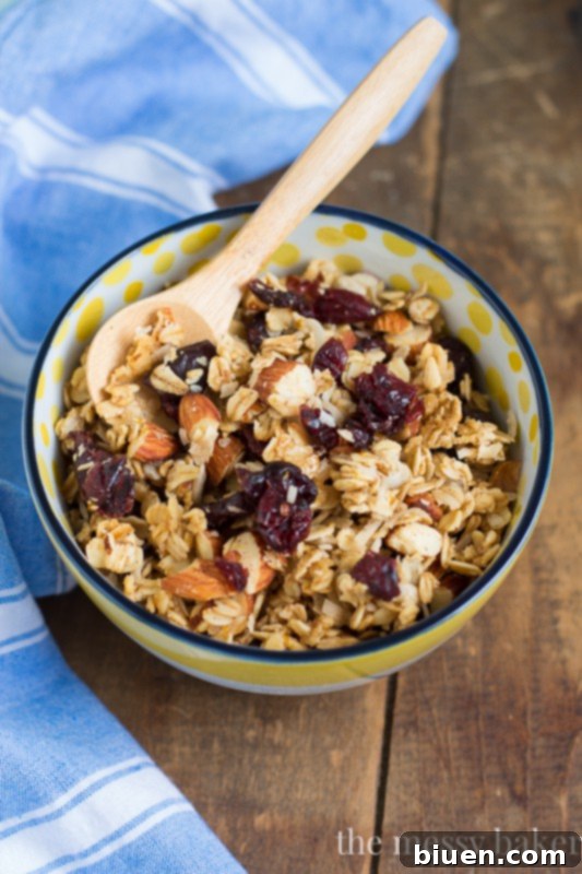 Zesty Cranberry Orange Crunch 3 Cranberry Orange Granola with Oats and Almonds