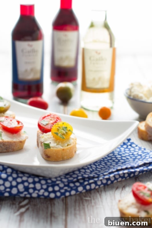 Ricotta Toasts with Tomatoes Recipe for Football Parties and Tailgates