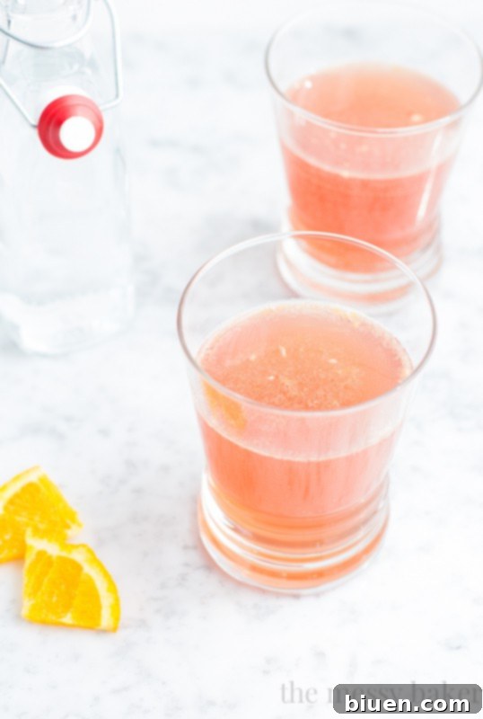 Festive Cranberry Orange Drink with Vanilla Vodka
