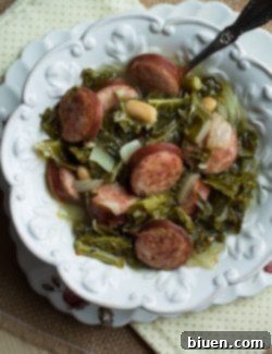 Hearty Slow Cooker Kielbasa, Kale and White Bean Soup 7 img 6588 6
