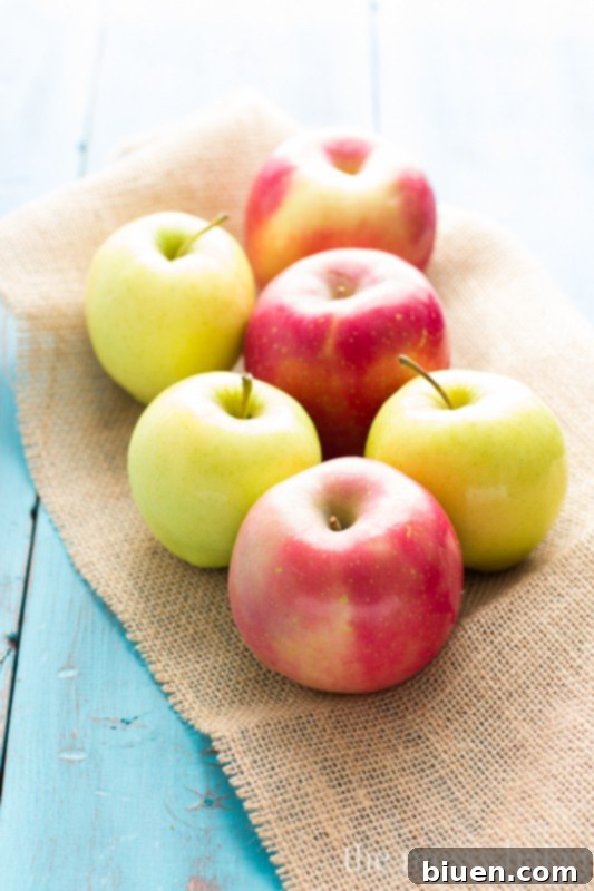 Fresh Fall Apples for Baking Delicious Crumb Bars